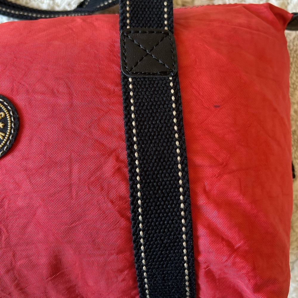 Authentic Kipling Orange Reddish Small Bag With B… - image 3